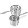 LOLYKITCH Whole Body Tri-Ply Stainless Steel Saucepan Set of 2,2 QT &amp; 3QT,Induction Pots,Dia.16CM &amp; 20CM Saucepans with Lids,Oven and Dishwasher Safe.