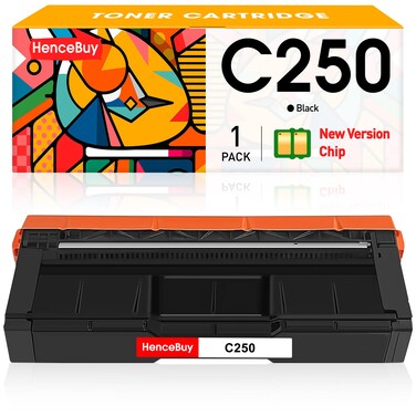 HenceBuy Remanufactured Toner Cartridge Replacement for Ricoh 407539 sp c250sf sp c250dn C261SFNW C261DNW SP C260DNW SP C260SFNW (Black,1-Pack