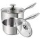 MICHELANGELO 2 Piece Stainless Steel Saucepan Set - 1Qt &amp; 2Qt, Premium German Technology Sauce Pans, Induction Compatible 18/10 Stainless Steel