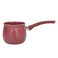Milk Pan, Portable Milk Pot with Long Handle Aluminum Alloy Small Saucepan Non Stick Coating Mini Sauce Pan with Pour Spout Versatile Milk Boiling Pot with Hanging Hole(Red)