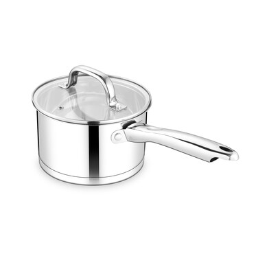 TeamFar 2 qt Saucepan with Lid, Stainless Steel Small Sauce Milk Pan with Tri-ply Bottom for Induction/Gas/Electric/Ceramic, Healthy &amp; Heavy Duty, Mirror Finish &amp; Straight Side, Dishwasher Safe