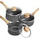 MICHELANGELO Saucepan Set with Lid,Nonstick Sauce Pan with Lid 1QT+2QT+3QT, Stone Saucepan Set, Small Pot with Lid, Granite Sauce pan 3 Piece, Sauce Pots, Black