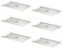 CURTA Full Size Hotel Pan Cover,18-8 Stainless Steel Solid Steam Table Catering Food Pan Lid with Handle