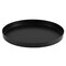 Black Round Metal Candle Holder Tray, Decorative Serving Tray for Modern Farmhouse Home Decorations (11.8&quot;)