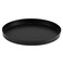 Black Round Metal Candle Holder Tray, Decorative Serving Tray for Modern Farmhouse Home Decorations (11.8")