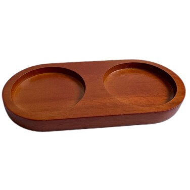 Salt and Pepper Mill Tray, Rubberwood Tray, Pepper Mill Holder &amp; Rest fit Many Mills &amp; Shakers, Salt &amp; Pepper Grinder Accessories, Kitchen Storage Holder (Wooden Tray)