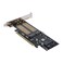 Cablecc PCI Express PCI-E 3.0 &amp; Dual SATA to NGFF NVME MSATA M-Key B/M-Key SSD Card Adapter 3in1