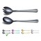 Black Salad Server Set, Berglander Stainless Steel Salad Serving Set With Titanium Black Plating, Salad Servers, Salad Spoon, Salad Fork, Pack of 2 (Shiny Black)