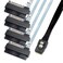 Sonilco Maximum Performance Cable Mini SAS 36P SFF-8087 to SFF-8482 HDD SATA Power Cord (1 Cable, 0.5 M / 1.6 Feet)