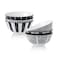 Cereal Bowl Porcelain Soup Bowls - Ceramic Bowl Set 23 oz - 6 Inch Japanese Bowls Black and White for Serving Salad   Ramen   Noodle   Pho   Oat   Oatmeal - Microwave and Dishwasher Safe - Set of 6