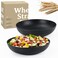 Wrova Large salad bowls,65oz Salad bowls set of 2,Unbreakable Plastic bowls Microwave &amp; Dishwasher Safe Bowls,Wheat Straw Serving Bowls for Salad, Cereal, Fruit, Dishwasher Safe.Black