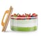 91oz Large Glass Bowls with Lids, Salad Trifle Bowl, Glass Mixing Serving Bowl with Lid, Trifle Dish for Storing Ice Cream, Cakes, Cupcakes, Salads, Microwave &amp; Dishwasher Safe
