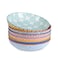 Selamica Porcelain 26 Ounce Pasta Bowls Set of 6, 8 inch Wide and Shallow Salad Bowls, Serving Bowls, Microwave &amp; Dishwasher Safe, Sturdy &amp; Stackable, Variety of Colors