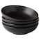 AmorArc 8.75&acirc;&euro;&tilde;&acirc;&euro;&trade; Large Pasta Bowls, 42 ounce Deep Stoneware Bowls Set of 4 for Kitchen, Wide Bowls for Pasta/Salad/Fruit/Oatmeal/Soup, Microwave&amp;Dishwasher Safe-Matte Black