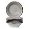 LEHAHA Melamine Salad Bowls Set, 7&acirc;&euro;x2&acirc;&euro; Round Small Pasta Bowls Set, Set of 6 Melamine All Purpose Bowl sets, Great for Everyday Use, Warm Gray