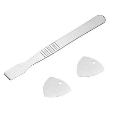 HARFINGTON 3pcs Opening Pry Repair Tools Kit Stainless Steel Mini Pry Bar Flat Bar Set for Mobile Phone Screen Glue Removal