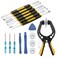 HARFINGTON 17pcs Pry Bar Metal Pry Bar Set, Stainless Steel Mini Pry Bar Disassemble Tools Kit for Screen Glue Removal