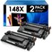 MasaiMara (9,500 Pages High Capacity Compatible Toner Cartridges Replacement for HP 148X W1480X 148A W1480A for HP MFP 4101fdw MFP 4101fdn MFP 4101dw 4001dw 4001dn 4001n Printer (Black, 2-Pack)