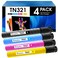 MasaiMara TN321 Toner Cartridges for Konica TN321 TN-321K TN-321C TN-321M TN-321Y Minolta bizhub C224, C284 C364 C224e C364e C284e C7822 C7828 C7822e C7828e Printer (Black Cyan Magenta Yellow, 4-Pack)