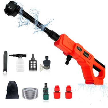 Cordless Pressure Washer for Milwaukee 18V Battery 650PSI Portable Power Washer 48-11-1850,Power Washer with 6 in 1 Nozzle for Car Cleaning (Battery Not Included)