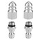 NQEUEPN 4pcs Sewer Jetter Nozzle &amp; 1/4" NPT Quick Connector, Stainless Steel Jetter Nozzle for Pressure Washer Drain Jet Hose Sewer Jet Nozzle Cleaning Tool 5000 PSI