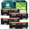 GREENBOX TN760 TN730 Toner Cartridges Black High Yield Replacement for Brother TN-760 TN-730 Toner for MFC-L2710DW HL-L2350DW HL-L2370DW HL-L2395DW MFC-L2750DW DCP-L2550DW HL-L2390DW Printer, 4 Pack
