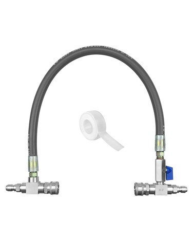 NTSUMI Chemical Injector Bypass Kit 3/8 Inch Fit for Pressure Washer, Stainless Quick Couplers, 6000 PSI