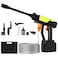 Topteng 6 in 1 Cordless Portable Pressure Spray Water Gun Power Blaster Plus Car Pressure Washer Gun with 3 Function Levers for Small Light Jobs Decks, Pool Areas Balconies Floors Fences Gardens