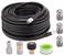 Sewer Jetter Kit for Pressure Washer 100 Ft, 1/4 Inch NPT Drain Cleaning Hose, Orifice 5.5, 4.5, 4.0 Button Rotating and Button Hose Sewer Jetting Nozzle (4000 PSI)