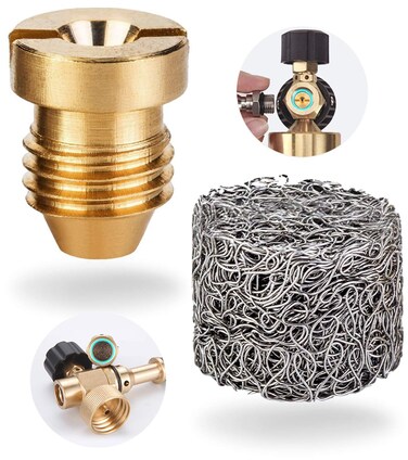 1.1 mm Orifice for Foam Cannon and Foam Maker, Universal Foam Cannon Orifice 1.1mm for Snow Foam Lance Blaster, Brass Foam Cannon Tip for Pressure Washer Foam Cannon Parts, 3000 PSI