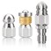 Zhaoyao Pressure Washer Sewer Jetter Nozzle, 3PCS Drain Cleaning Hose Nozzle with Stainless Steel, Rotating Button Nose Jet Nozzle for 1/4'' Quickly Connector, Pressure up to 5000 PSI