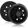 Mudder 2 Pieces 5 Inch 8 Hole Hook and Loop Orbital Sander Replacement Pad Backing Pad (Black)