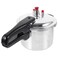 DOITOOL Aluminum Pressure Cooker 16cm/6.3inch Bottom Mini Pressure Cooker for Gas Stove Induction Cooker, Silver