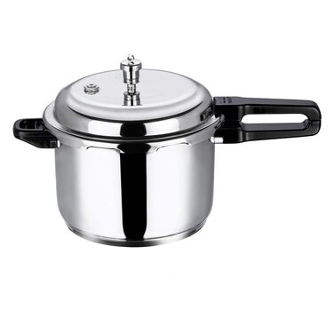 Vinod Pressure Cooker Stainless Steel &acirc;&euro;&ldquo; Outer Lid - 5 Liter &acirc;&euro;&ldquo; Induction Base Cooker &acirc;&euro;&ldquo; Indian Pressure Cooker &acirc;&euro;&ldquo; Sandwich Bottom &acirc;&euro;&ldquo; Best Used For Indian Cooking, Soups, and Rice Recipes, Quinoa