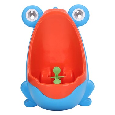 Potty Training Urinals for Boys, Kids Toilet Child Standing Urinal Wall Mounted Toilet with Funny Aiming Target, Cute Cartoon Animal Shape Potty for Kids Toddlers Children Boys (Blue)