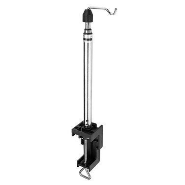 Flex Shaft Motor Hanger, Rotary Tool Holder with Table Clamp, Adjustable Steel Rod, 360 Degrees Rotatable, Electric Mill Stand Clamp