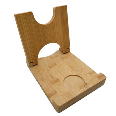 MIAO YUAN Kitchen Utensils Pot Lid Holder, Bamboo Foldable Multifunctional Pot Cover Storage Holder for Kitchenware, Spoon Shovel Drying Rack Tray, Pot Lid Management Organization Rack