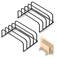 HSpiow Cutting Board Organizer 2 Pack, Cutting Board Rack Holder for Kitchen Cabinet Countertop, Compact Pot Lid Organizer Stand for Backing Sheet, Chopping Board, Flat Plate (1.0 Inch Width Slots)