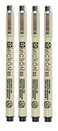 Sakura Pigma Micron 03 Black Pen 0.35mm Line Width Pack of 4 (03)
