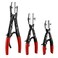 EMENTOL Automatic Locking Ratcheting Hose Pinch Off Plier Set, Includes 8-Inch, 10-Inch, and 12-Inch Sizes, 3 Pieces Crimping Pinch-Off Tool Set, For Pinch Off Coolant, Vacuum, Heater and Fuel System