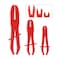 3PCS Hose Clamp Pliers Set,Heat Resistant Hose Pinch off Pliers with Anti Slip Handle,Universal Automotive Tools for Fuel Line,Gas Line,Brake Line,Flexible Hose,Coolant Hose (Red)