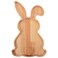 DEARMAMY Rabbit Shaped Charcuterie Board Wood Bunny Cutting Board Cheese Board Serving Board Platter Dessert Serving Tray Holiday Fruit Plate Salad Dish