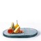 Thick Glass Slab Serving Platter and Tray with Knife Slot, Clear Glass Cutting Board, Glass Charcuterie Board Small Glass Cheese Board, Glass Serving Platter, Clear Cutting Board for Kitchen 13x8x1