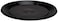 CaterLine Casuals Plastic Platter Round Tray, 12-Inch, Black, (25-Count)