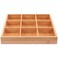Luxshiny Wooden Tray with 9 Sections, Veggie Tray Divided Serving Tray Chip and Dip Platter Candy Bowl Appetizer Sushi Plate for Japanese Taco Dip Tea Bag Holder