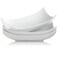Gomakren Serving Platters Christmas Serving Bowls Set Turkey Serving Platter Porcelain Serving Dishes For Entertaining Special Curved Deep Large Thanksgiving Dishes Gifts Set of 3 White 12 Inch