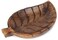 TrendBell Decorative Tray Wooden Leaf Design Serving Tray Platter Breakfast Table Natural Finish Tray Kitchen D&Atilde;&copy;cor 12 X 8 x 1