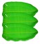 Flair 14 inch Banana Leaf Shape South Indian Dinner Lunch Serving Melamine Platter Plate for All Occasions - 3 Pcs