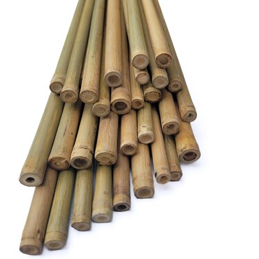 Plant Stakes, 3FT Longer Sturdy Natural Bamboo Garden Stakes, LJAAJSUV 25Pcs Bamboo Sticks Trellis Support for Tomato, Vegetables Beans Trees Climbing Plants.