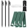 Jevrench Tree Stake Kits, Heavy Duty Tree Stakes and Supports Kits for Young Trees Against Bad Weather, 3 Pcs Tree Stake, 3 Pcs Tree Straps, 32.8 FT Rope